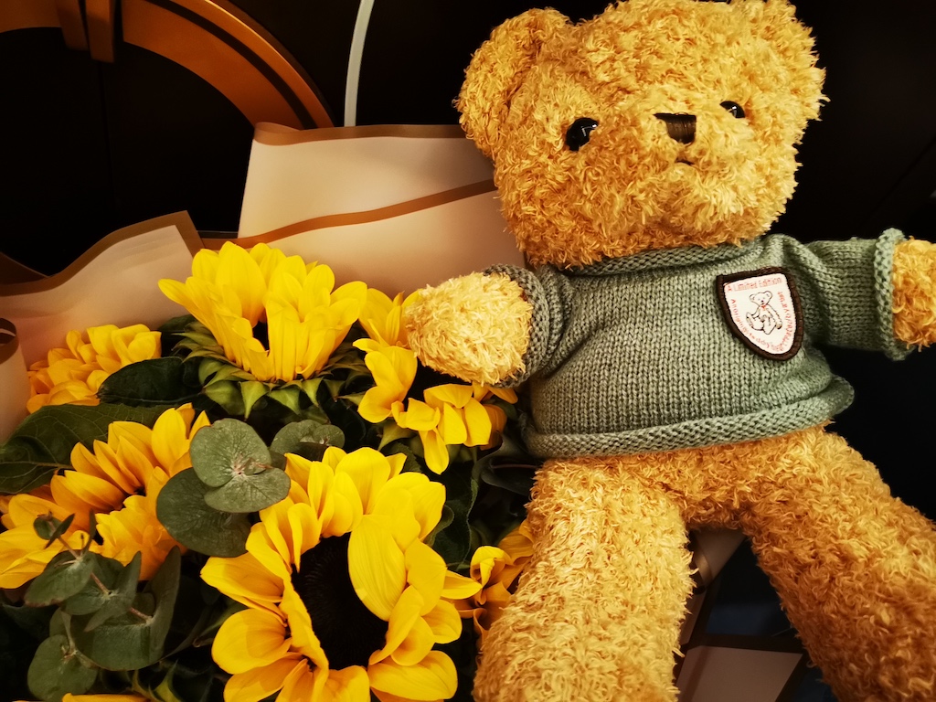 Sunflowers and Teddy Bear is CYGE Group LLC