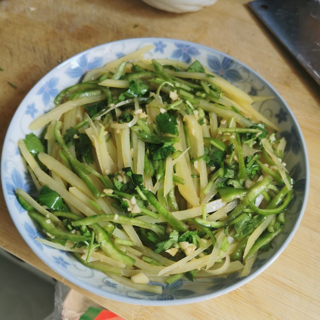 Shredded Potato Salad, My Chinese Home Kitchen