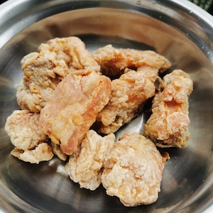 Fried Pork Ribs, golden brown and crispy