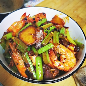 Jing's Griddle Shrimp