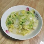Napa cabbage with garlic