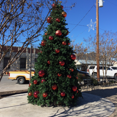 Christmas Tree in Comfort, Texas