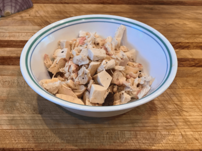 Diced roasted chicken