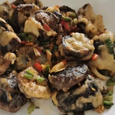 Chinese Deep-fried Shiitake Mushrooms