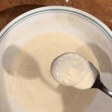 Testing the consistency of soft batter