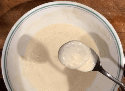 Testing the consistency of soft batter