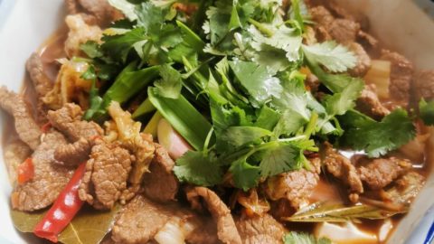 Red-braised beef pot with tofu, by Chen Jing