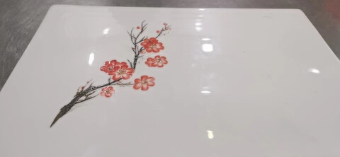 painting plum blossoms with jam