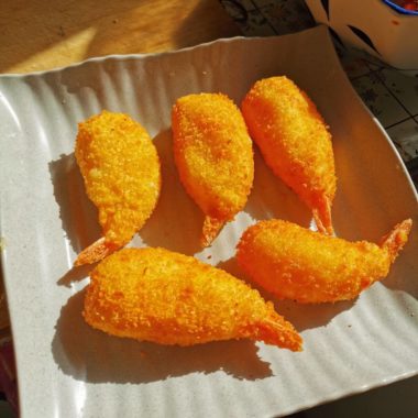 土豆芝士炸虾球