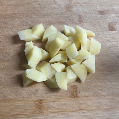 cubed potatoes