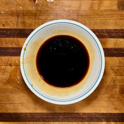 Mix the sauce for the Lo Mein