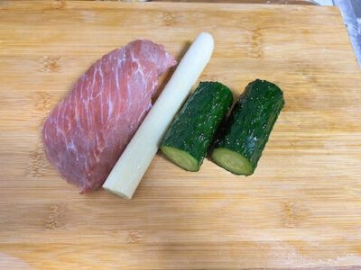 Ingredients for Shredded Pork in Beijing sauce