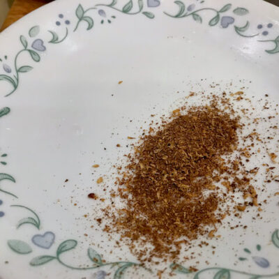 ground, roasted Sichuan peppercorn
