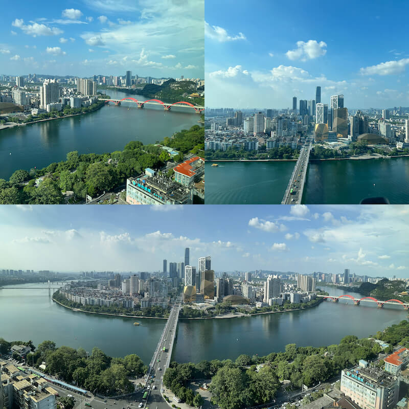 The view from our hotel in Liuzhou