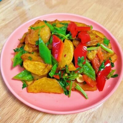 Cilantro Stir-fried Potatoes