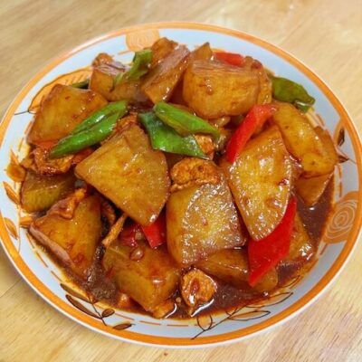 Red-braised Daikon Radish with Pork