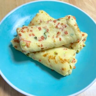 Chinese breakfast egg pancakes