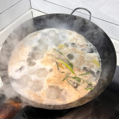 Simmer the broth for 1.5 to 2 hours