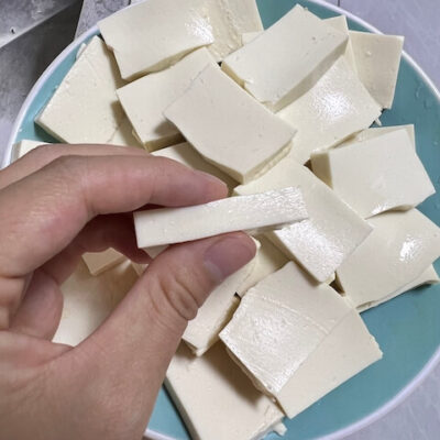Slice firm tofu