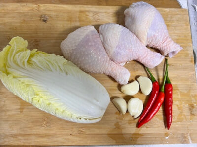 Ingredients for Jing's Steamed Chicken Legs