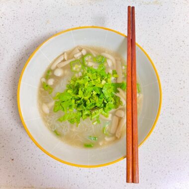 Chinese Mushroom Noodle Soup