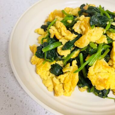 Scrambled Eggs with Spinach