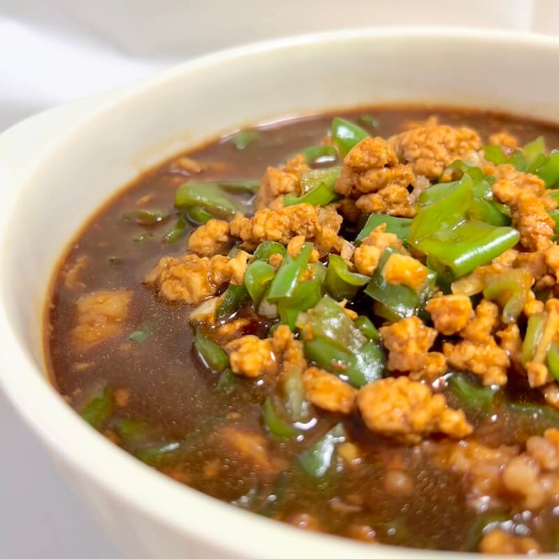 Braised Minced Pork and Green Peppers